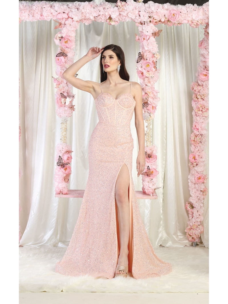 strapless open back dress Wedtrend Women Dusty Blue Long Prom Dress Corset A Line Spaghetti Straps  Wedding Guest Dress With Criss Cross Back – WEDTREND