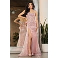 thumbnail image 1 of Royal Queen RQ8019 Juniors Womens Long V-Neck Sheer Back Evening Gown, 1 of 1
