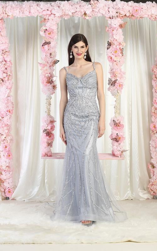 Corset Sheer Gown Silver