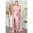 thumbnail image 1 of Royal Queen RQ8028 Juniors Womens Short Sleeves Sheath Pageant Long Gown, 1 of 1