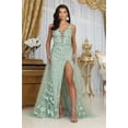 thumbnail image 1 of Royal Queen RQ8031 Juniors Womens A-line Sleeveless Tulle Evening Long Gown, 1 of 1