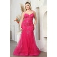 thumbnail image 1 of Royal Queen RQ8039 Juniors Womens Fitted Embellished Lace Red Carpet Long Gown, 1 of 1