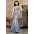 thumbnail image 1 of Royal Queen RQ8054 Juniors Womens Fitted Embroidered Red-Carpet Mermaid Gown, 1 of 1