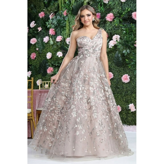 Royal Queen RQ8057 Juniors Womens Asymmetric A-line Mother of the Bride Gown