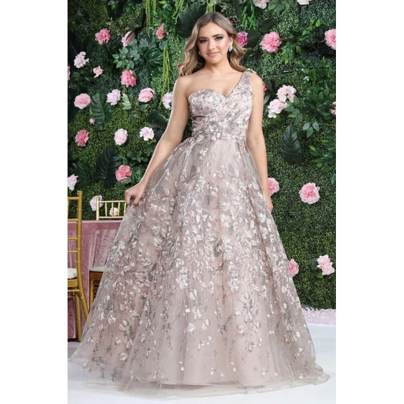 Royal Queen RQ8057 Juniors Womens Asymmetric A-line Mother of the Bride Gown