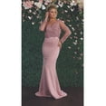thumbnail image 1 of Women's May Queen MQ1847 Long Sleeve Special Occasion Dress Dusty Rose Pink Pink 20, 1 of 10