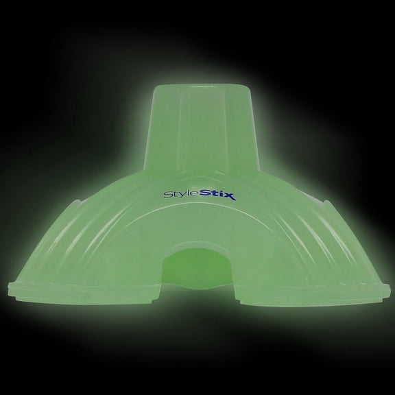 Royal RC Canes Self Standing Cane Base - Enhanced Stability & Convenience - Premium Rubber - Fits Most Standard Canes - Durable, Non-Slip, Pivoting Base. (Glow in Dark, 25mm (1"))