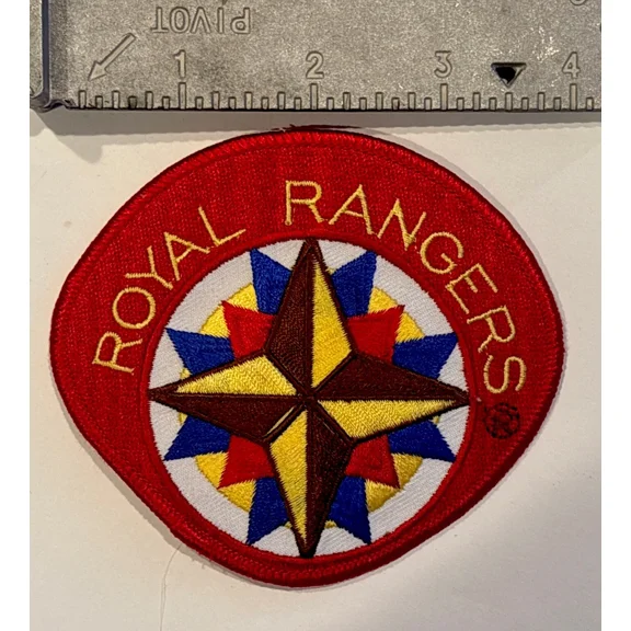Royal Rangers 4 Inch Emblem Uniform Patch, Cloth Embroidered, #156928
