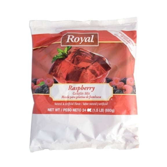 Royal Raspberry Gelatin Mix, 24 Oz (Pack of 12)