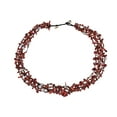 thumbnail image 1 of Royal Red Five-Layer Beauty Cotton Rope Necklace, 1 of 3