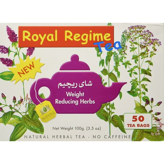 Royal Regime Tea Bags Weight Loss Slimming, 50 Count