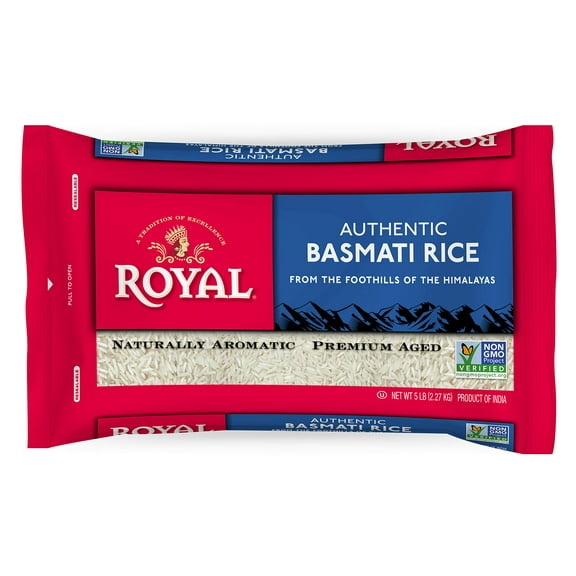 Royal - Basmati Rice Poly Pillow Pack - 5 Lb, Case of 6