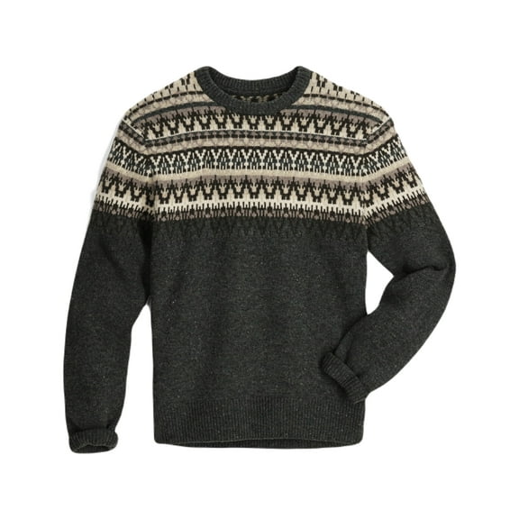 Royal Robbins Arch Rock Crew Long SLeeve - Men's, Asphalt Mammoth Print, 2XL