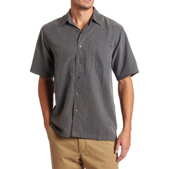 Royal Robbins Desert Pucker Short Sleeve Shirt, Obsidian, Small