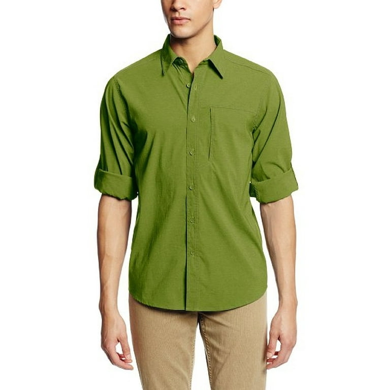 Royal Robbins Men's Fishing Lost Canyon Long Sleeve Shirt Evergreen XL 