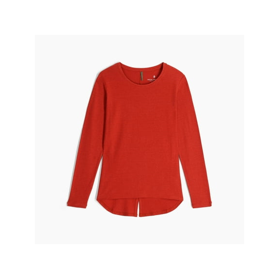 Royal Robbins Vacationer Stripe Tee Long Sleeve - Women's, Redwood Str, Small