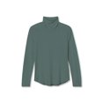 thumbnail image 1 of Royal Robbins Vacationer Turtleneck Long Sleeve Shirt - Womens, Sea Pine, Small, 1 of 1