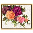 Royal Roses Canvas Flower Glam Farmhouse Wall Art by Art Remedy, Gold