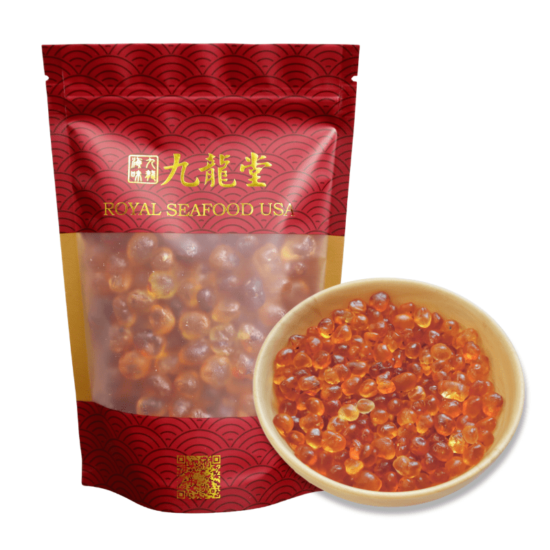 Royal Seafood USA Natural Peach Gum jelly 450g Rich in collagen, No Additives, Desserts, Premium Tao Jiao
