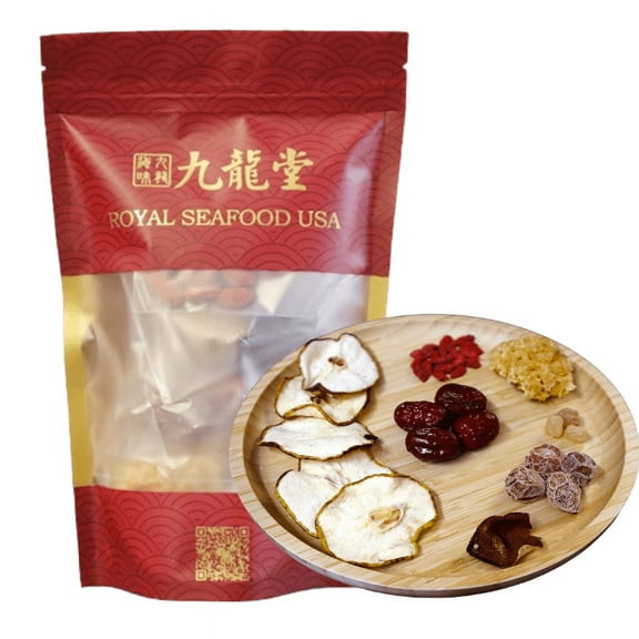 Royal Seafood USA Premium Beijing White Fungus and Sweet Pear Soup, Sulfur-free, 2-3 Serving