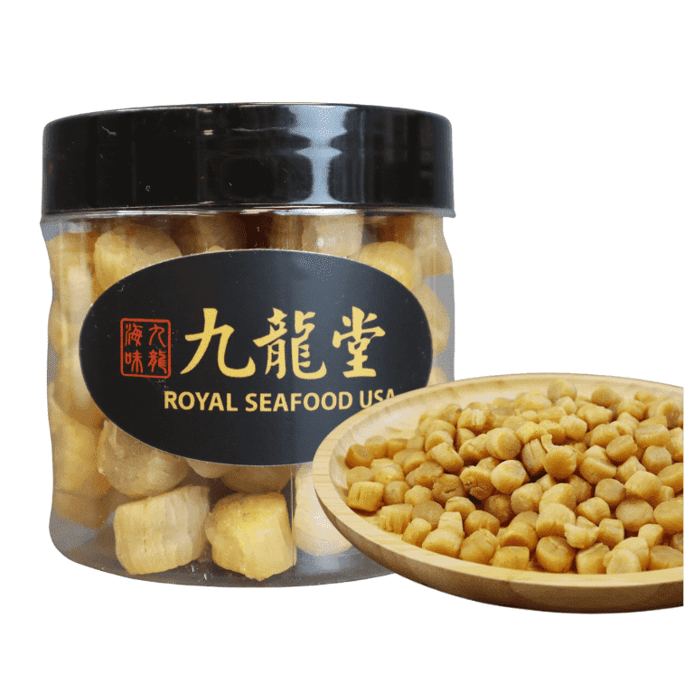 Royal Seafood USA Premium Dalian Dried Scallops, sun-dried, 100% natural 4oz