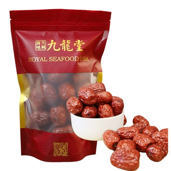 Royal Seafood USA Premium Grade Dried Red Date 1lb, Natural sweet, No added sugar, Healthy Snack