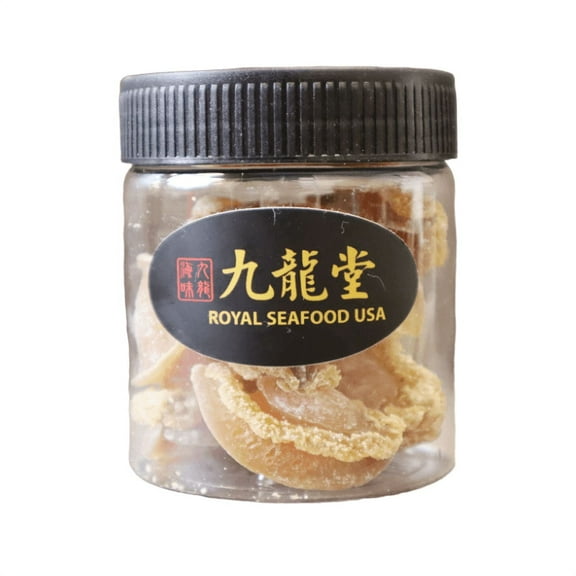 Royal Seafood USA Premium Grade South America Dried Small size Abalone, 4oz, approximately 9 pcs, for Soup/Braised Abalone