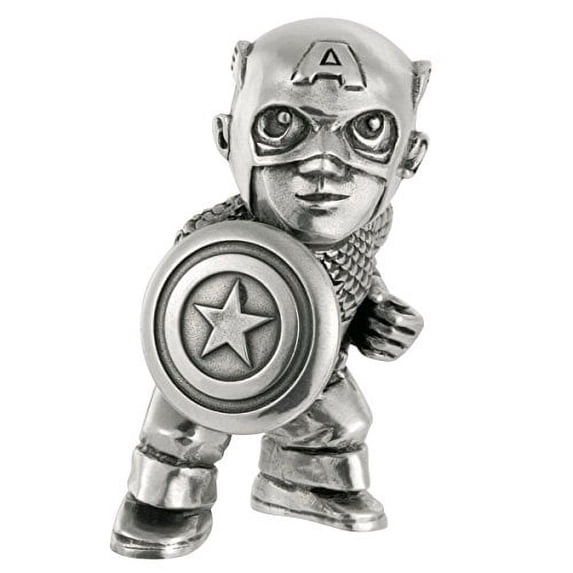 Royal Selangor Hand Finished Marvel Collection Pewter Captain America Miniature Figurine Gift