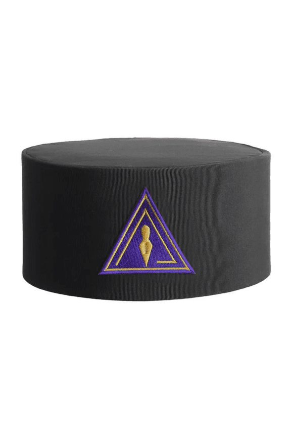 Royal & Select Masters English Regulation Crown Cap - Black Rayon with Purple Patch