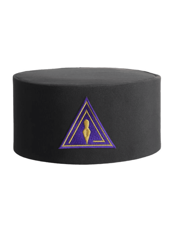 Royal & Select Masters English Regulation Crown Cap - Black Rayon with Purple Patch