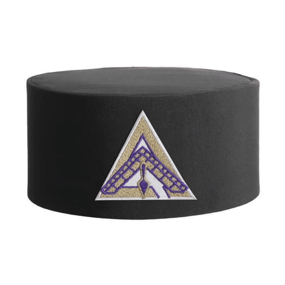 Royal & Select Masters English Regulation Crown Cap - Black Rayon with White & Gold Emblem