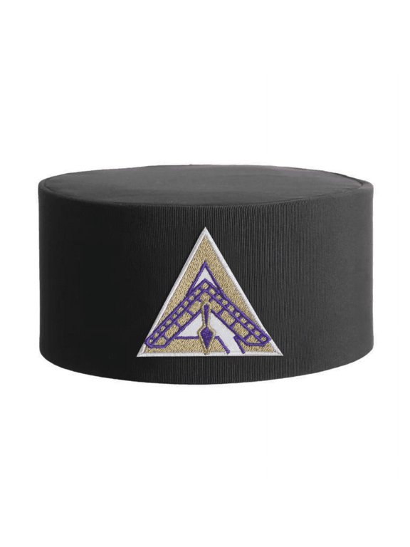 Royal & Select Masters English Regulation Crown Cap - Black Rayon with White & Gold Emblem