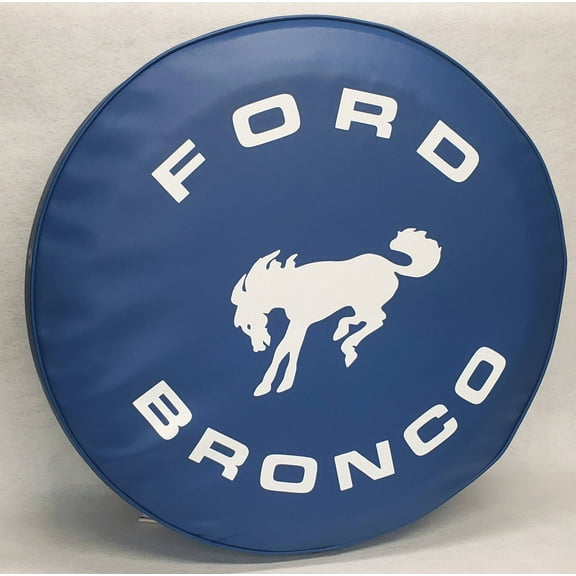 Royal Series Bronco - 30-in - US Made SpareCover® - Royal Series - Luxury Automotive Royal Blue Vinyl - Show Quality Spare Tire Cover