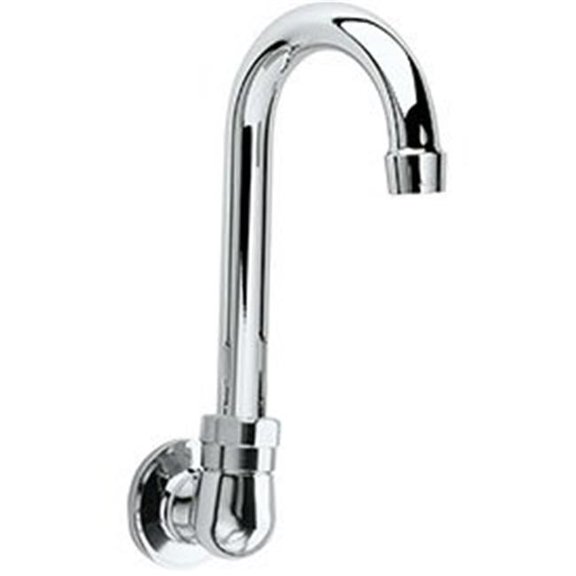Royal Series Single Hole Wall Mount Faucet, 3.5 in. Gooseneck Spout