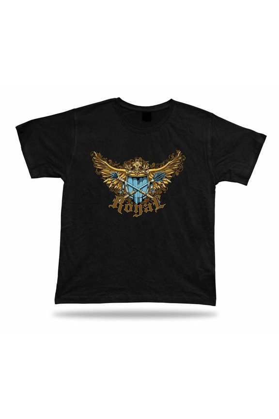 Royal Shield Wings Fighter Warrior idea t shirt tee modern stylish design