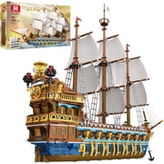 Royal Ship Building Set , 2830-Piece Large Model Ship, Collectible Luxury Display Pirate Ship Model 66011