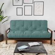 Royal Sleep Products by The Futon Factory 8 inch Memory Foam Futon Mattress - Teal Cover - Full Size - CertiPUR Certified Foams - Made in The USA Frame Not Included