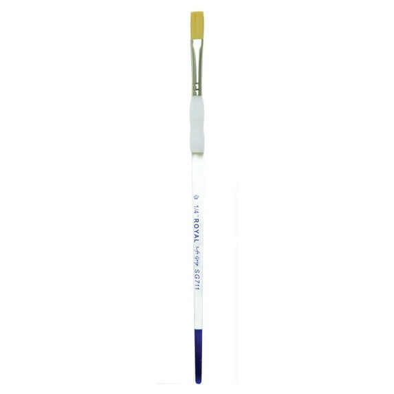SG711 Series | Soft-Grip™ Standard Handle Gold Taklon Stroke Brush