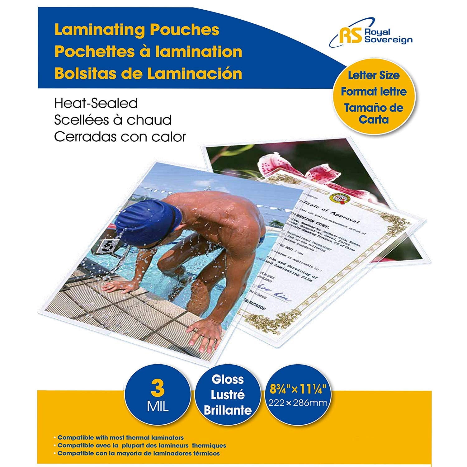 Royal Sovereign 3 Mil Thermal Pouch Film