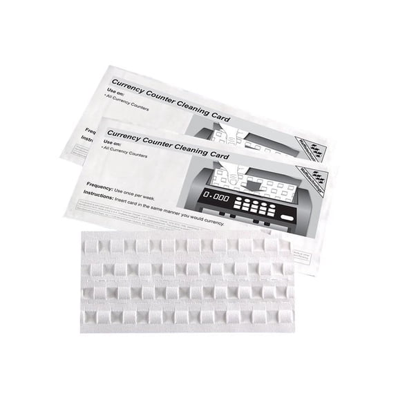 Royal Sovereign Bill Counter Cleaning Cards with Waffle Technology - 15 Pack