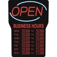 thumbnail image 1 of SIGN OPEN WITH HOURS RSIRSB1342E, 1 of 2