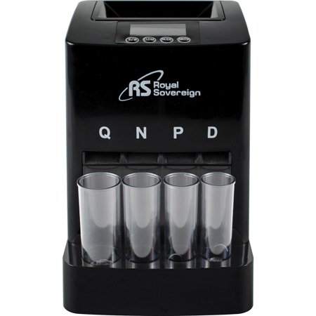 Royal Sovereign, RSIDCB275D, One Row Automatic Coin Counter (DCB-275D), 1 Each, Black