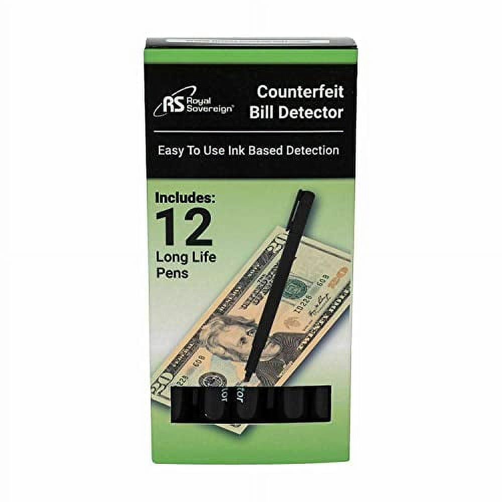 Royal Sovereign Counterfeit Detection Pens 12 Pack (RCD0112ADBK