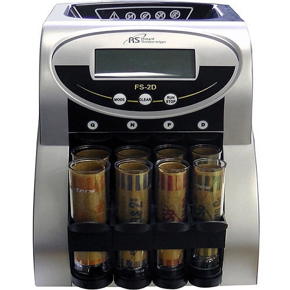 Royal Sovereign Digital 2 Row Coin Sorter, Sorts 312 coins/min
