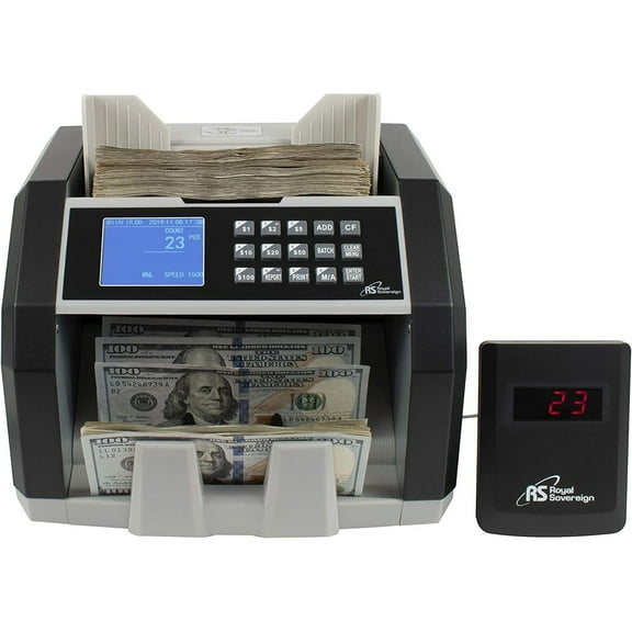 Royal Sovereign RBC-ED250 High Speed Bill Counter 3Phase Detection, 1500 Bills/Minute, ; US Dollar