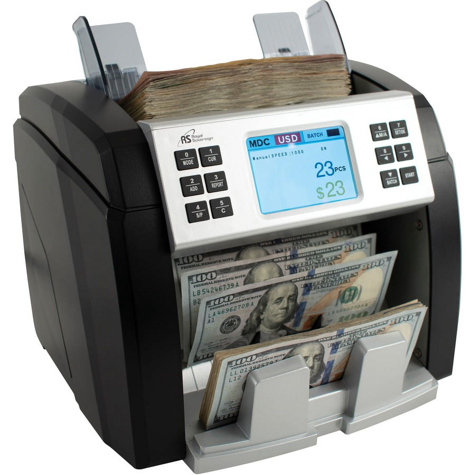 Royal Sovereign RBCEP1600 Bank Grade Counter 600 Bill Capacity