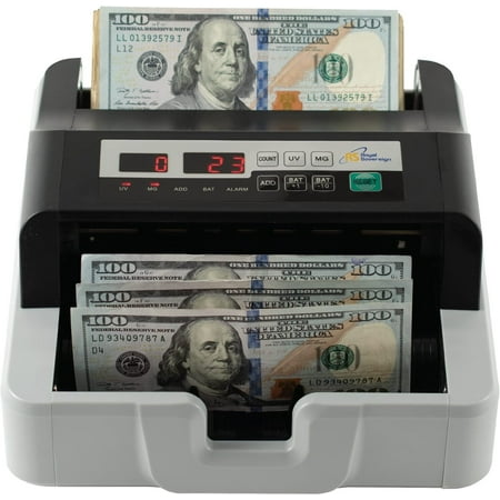 Royal Sovereign USD High Speed Bill Counter with UV/MG Counterfeit Detection, High Volume Money Counter, Add and Batch Mode (RBC-100N)