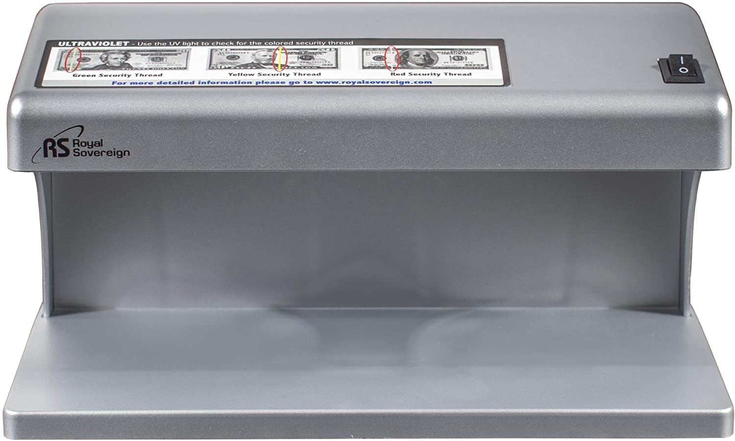 Royal Sovereign Ultraviolet Counterfeit Detector, Silver (RCD1500
