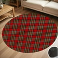 thumbnail image 1 of Royal Stewart Tartan Plaid Round Carpet Living Room Bedroom Home Decoration Coffee Table Mat Lounge Rug Chair Mats, 1 of 5