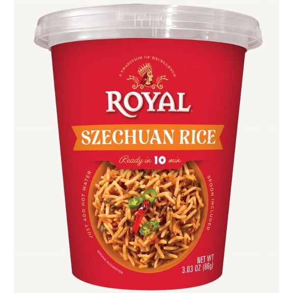 Royal Szechuan Rice Microwaveable Cup 3.0oz, spoon included